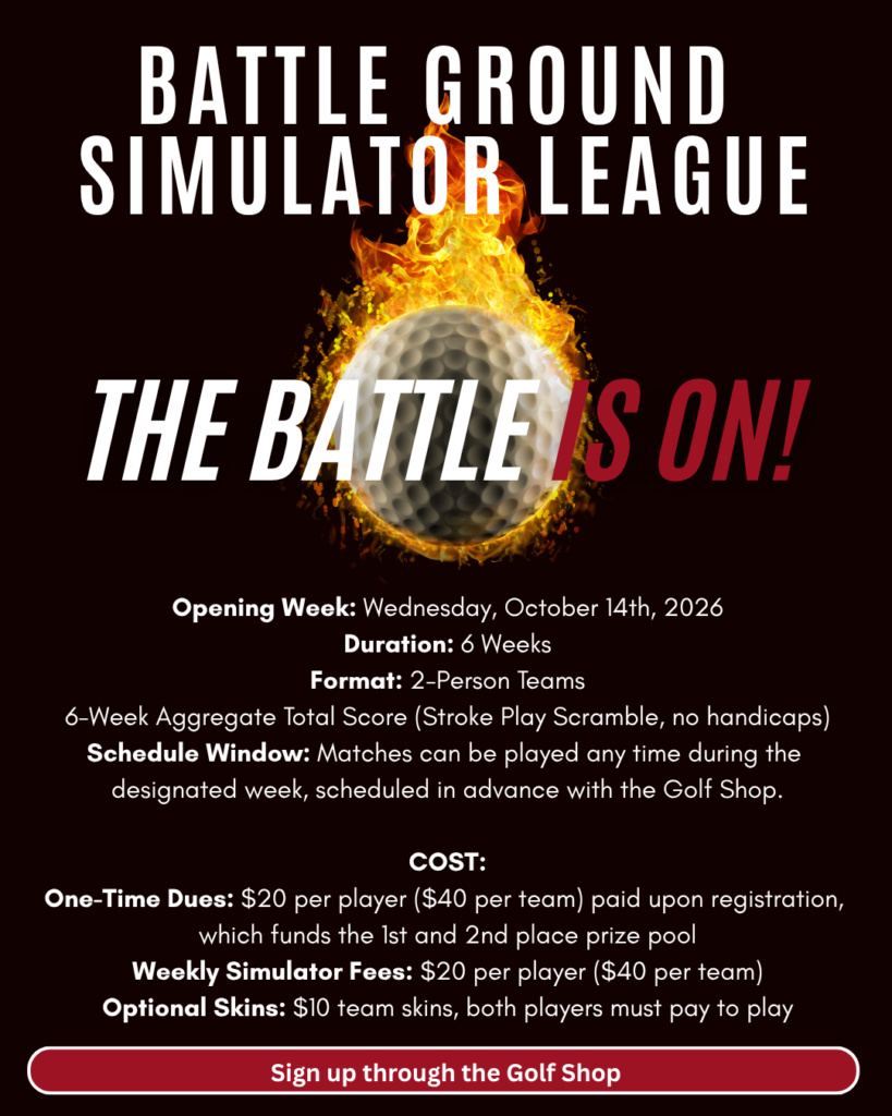Battle Ground Simulator League Information for October 14.